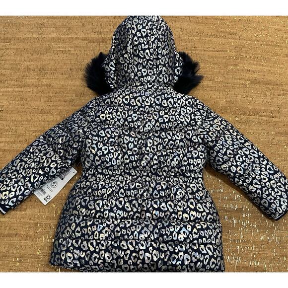 Member's Mark Girls Removable Hood Faux Fur Puffer Jacket Size 4T - Picture 3 of 8